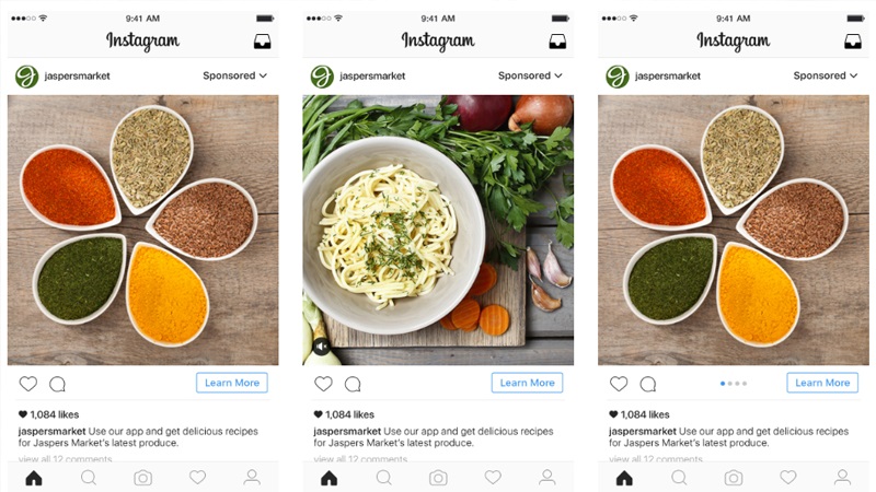 Facebook và instagram là nền tảng quảng cáo phù hợp cho lĩnh vực ẩm thực