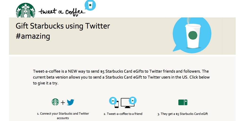 Chiến lược “Tweet-a-coffee”