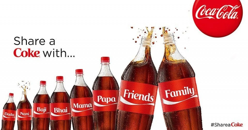 Chiến dịch quảng cáo “Share a coke” của Coca Cola